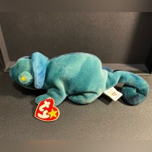 Rainbow The Chameleon Retired Rare Ty Beanie Baby!